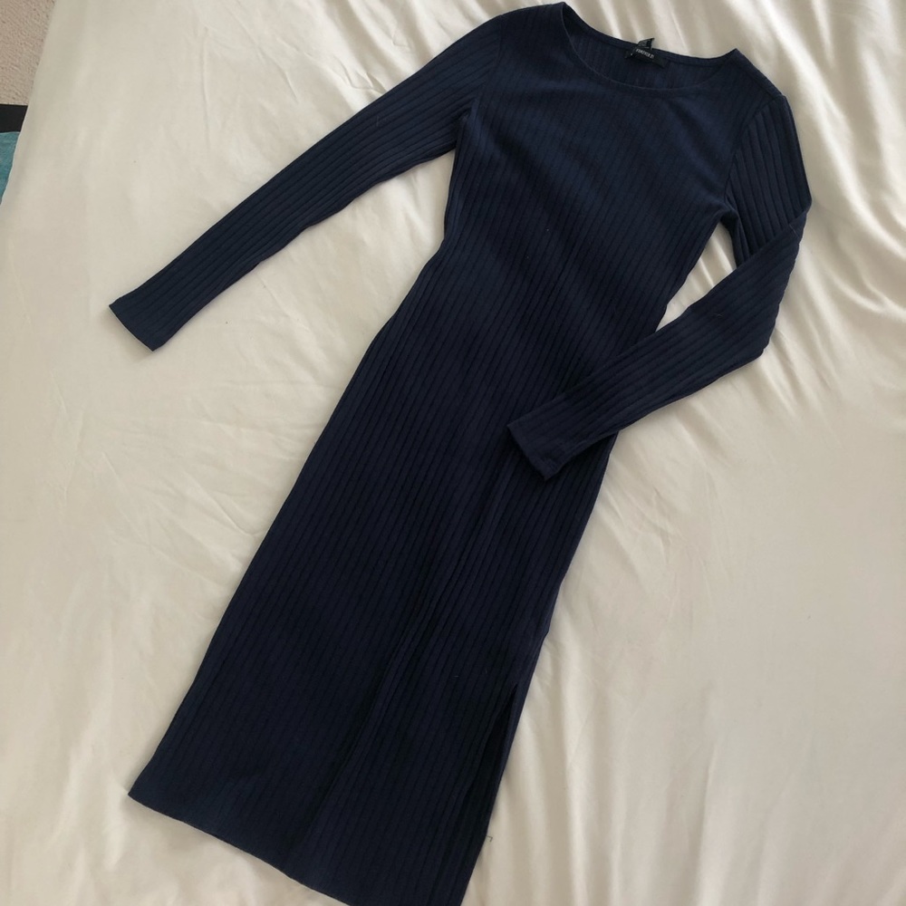 Navy bodycon dress